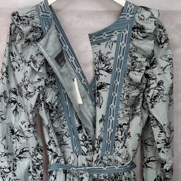 ANTHROPOLOGIE Ruffled Wrap Mini Dress XL - Picture 12 of 14